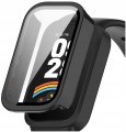 ETUI + SZKŁO HARTOWANE 2W1 DO XIAOMI SMART MI BAND 9 ACTIVE / REDMI BAND 3 - CZARNY