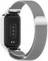 BRANSOLETA PASEK Z ETUI DO XIAOMI SMART MI BAND 9 ACTIVE / REDMI BAND 3 - SREBRNY