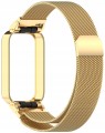BRANSOLETA PASEK Z ETUI DO XIAOMI SMART MI BAND 9 ACTIVE / REDMI BAND 3 - ZŁOTY