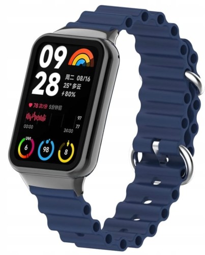 PASEK DO XIAOMI MI BAND 8 PRO / MI BAND 9 PRO WYGODNA OPASKA - GRANATOWY