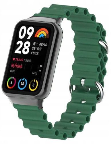 PASEK DO XIAOMI MI BAND 8 PRO / MI BAND 9 PRO WYGODNA OPASKA - ZIELONY