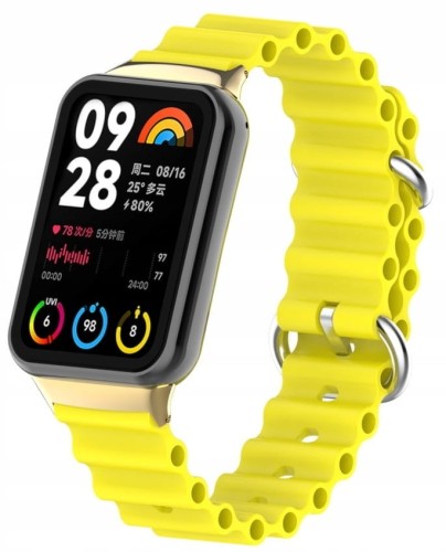 PASEK DO XIAOMI MI BAND 8 PRO / MI BAND 9 PRO WYGODNA OPASKA - ŻÓŁTY
