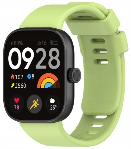 PASEK DO XIAOMI REDMI WATCH 4/5/6 | MI BAND 8 PRO/9 PRO - LIMONKOWY
