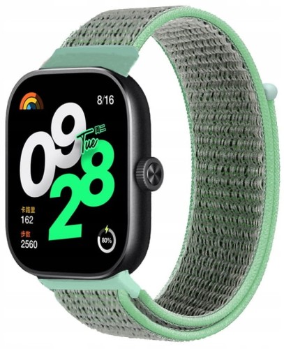PASEK NYLONOWY DO XIAOMI REDMI WATCH 4/5/6 | MI BAND 8 PRO/9 PRO - ZIELONY