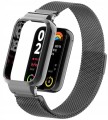 PASEK BRANSOLETA Z WBUDOWANYM ETUI DO XIAOMI MI BAND 8 PRO - CZARNY