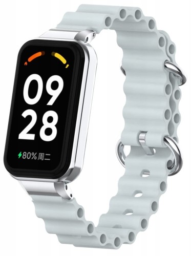 PASEK BRANSOLETA DO XIAOMI REDMI BAND 2 / MI BAND 8 ACTIVE - SZARY