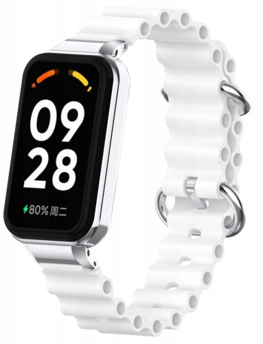 PASEK BRANSOLETA DO XIAOMI REDMI BAND 2 / MI BAND 8 ACTIVE - BIAŁY