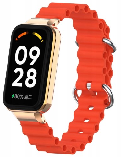 PASEK BRANSOLETA DO XIAOMI REDMI BAND 2 / MI BAND 8 ACTIVE - CZERWONY