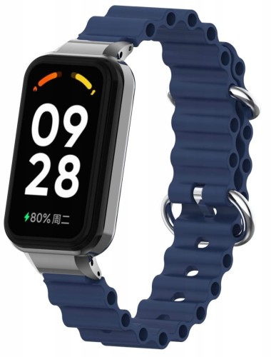 PASEK BRANSOLETA DO XIAOMI REDMI BAND 2 / MI BAND 8 ACTIVE - GRANATOWY
