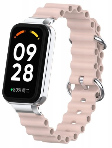 PASEK BRANSOLETA DO XIAOMI REDMI BAND 2 / MI BAND 8 ACTIVE - RÓŻOWY