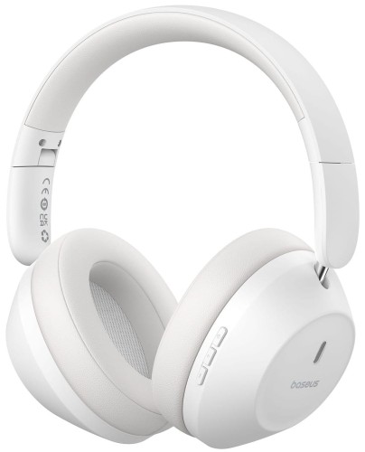 Słuchawki Bezprzewodowe Baseus Bass 30 Max Nauszne Bluetooth 5.3 - Białe