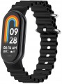 PASEK DO XIAOMI MI BAND 8/9/10 MOCNA SILIKONOWA OPASKA, CZARNY