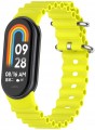 PASEK DO XIAOMI MI BAND 8/9/10 MOCNA SILIKONOWA OPASKA, ŻÓŁTY