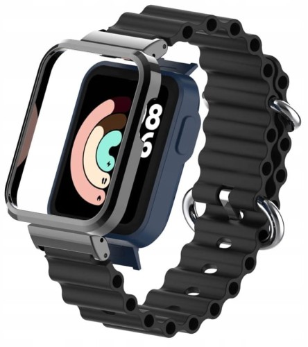 BRANSOLETA PASEK Z RAMKĄ DO XIAOMI MI WATCH LITE - CZARNY
