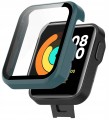 ETUI OCHRONNE + SZKŁO HARTOWANE 2W1 DO XIAOMI MI WATCH LITE - ZIELONY