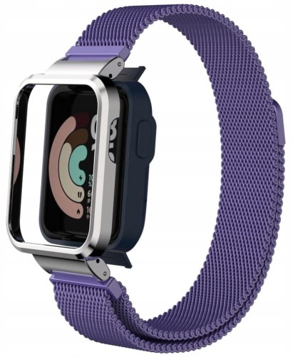 BRANSOLETA PASEK Z WBUDOWANYM ETUI DO XIAOMI MI WATCH LITE - FIOLETOWY