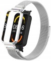PASEK BRANSOLETA Z WBUDOWANYM ETUI DO XIAOMI REDMI SMART BAND PRO - SREBRNY