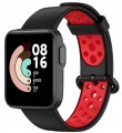 PASEK DWUKOLOROWY OPASKA DO XIAOMI MI WATCH LITE, CZARNO - CZERWONY
