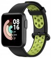 PASEK DWUKOLOROWY OPASKA DO XIAOMI MI WATCH LITE, CZARNO - ZIELONY