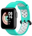 PASEK DWUKOLOROWY OPASKA DO XIAOMI MI WATCH LITE, MIĘTOWO - BIAŁY