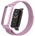 PASEK BRANSOLETA Z WBUDOWANYM ETUI DO XIAOMI MI BAND 7 PRO - RÓŻOWY