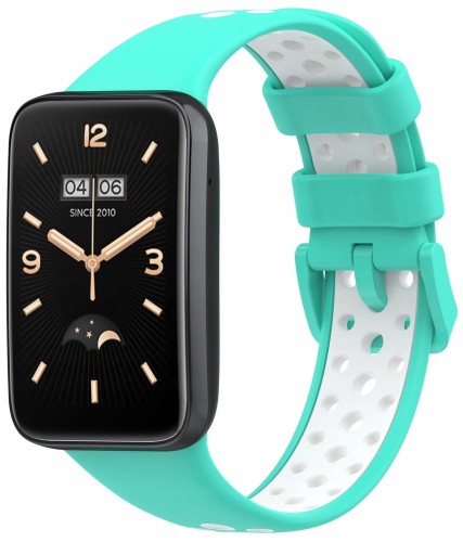 PASEK DO XIAOMI MI BAND 7 PRO OPASKA SPORTOWA, MIĘTOWO - BIAŁY