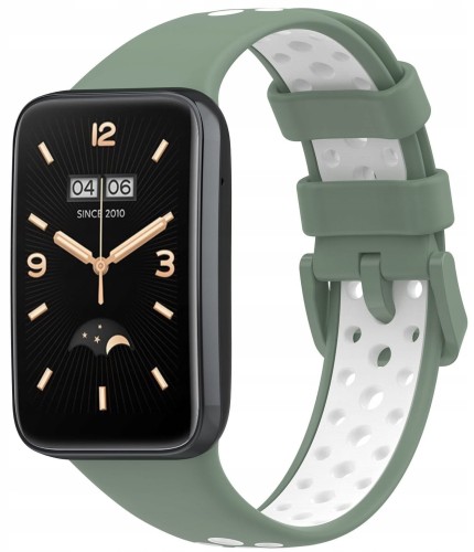 PASEK DO XIAOMI MI BAND 7 PRO OPASKA SPORTOWA, ZIELONO - BIAŁY