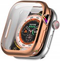 ETUI OBUDOWA 2W1 360° Z OSŁONĄ EKRANU DO APPLE WATCH 10 42MM - RÓŻOWE ZŁOTO