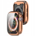 ETUI OBUDOWA 2W1 360° Z OSŁONĄ EKRANU DO APPLE WATCH 10 42MM - RÓŻOWE ZŁOTO