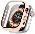 ETUI OCHRONNE + SZKŁO HARTOWANE 2W1 DO APPLE WATCH 10 46MM - JASNY RÓŻ