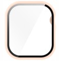 ETUI OCHRONNE + SZKŁO HARTOWANE 2W1 DO APPLE WATCH 10 46MM - JASNY RÓŻ