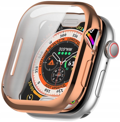 ETUI OBUDOWA 2W1 360° Z OSŁONĄ EKRANU DO APPLE WATCH 10 46MM - RÓŻOWE ZŁOTO