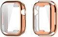 ETUI OBUDOWA 2W1 360° Z OSŁONĄ EKRANU DO APPLE WATCH 10 46MM - RÓŻOWE ZŁOTO
