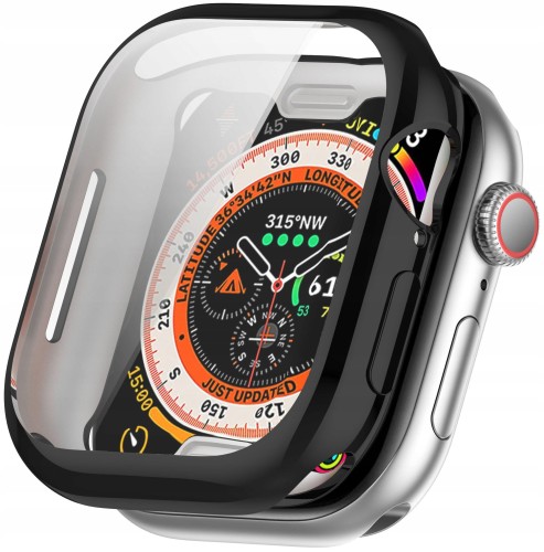 ETUI OBUDOWA 2W1 360° Z OSŁONĄ NA EKRAN DO APPLE WATCH 10 46MM - CZARNY