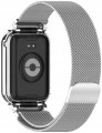 BRANSOLETA PASEK Z WBUDOWANYM ETUI DO XIAOMI SMART BAND 9 PRO - SREBRNY