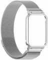 BRANSOLETA PASEK Z WBUDOWANYM ETUI DO XIAOMI SMART BAND 9 PRO - SREBRNY