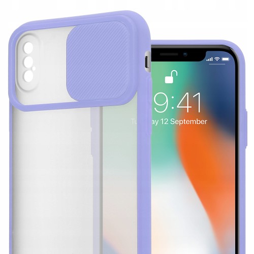 ETUI PODWÓJNA OCHRONA DO IPHONE X/XS | FIOLETOWE