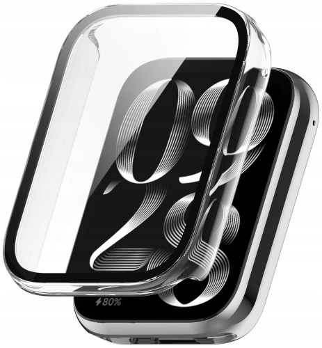 ETUI OCHRONNE + SZKŁO HARTOWANE 2W1 DO XIAOMI SMART BAND 9 PRO - BEZBARWNY