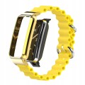 BRANSOLETA DO XIAOMI MI BAND 7 PRO PASEK Z RAMKĄ - ŻÓŁTY