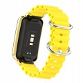 BRANSOLETA DO XIAOMI MI BAND 7 PRO PASEK Z RAMKĄ - ŻÓŁTY