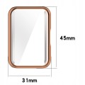 ETUI 2W1 Z OSŁONĄ NA EKRAN 360° DO SAMSUNG GALAXY FIT 3 SM-R390 - CZARNY
