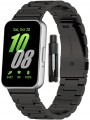 PASEK BRANSOLETA STALOWA DO SAMSUNG GALAXY FIT 3 SM-R390 - CZARNY