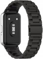 PASEK BRANSOLETA STALOWA DO SAMSUNG GALAXY FIT 3 SM-R390 - CZARNY