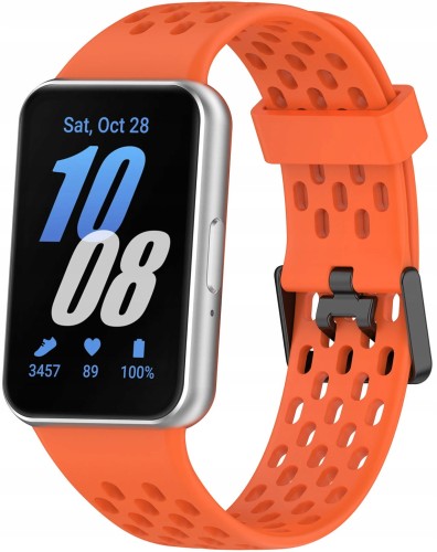 PASEK DO SAMSUNG GALAXY FIT 3 SM-R390 OPASKA PERFOROWANA - POMARAŃCZOWY