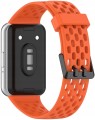 PASEK DO SAMSUNG GALAXY FIT 3 SM-R390 OPASKA PERFOROWANA - POMARAŃCZOWY