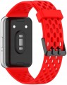 PASEK DO SAMSUNG GALAXY FIT 3 SM-R390 OPASKA PERFOROWANA - CZERWONY