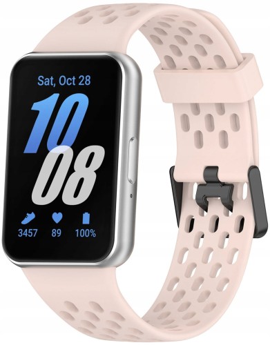 PASEK DO SAMSUNG GALAXY FIT 3 SM-R390 OPASKA PERFOROWANA - RÓŻOWY