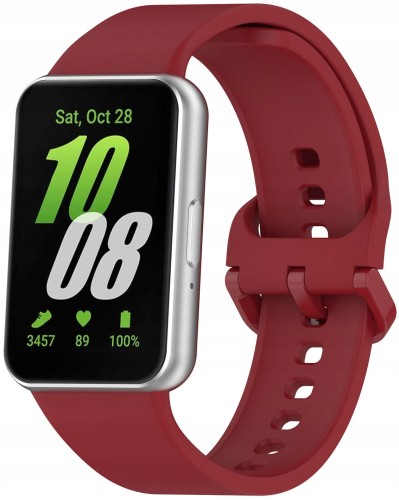 PASEK DO SAMSUNG GALAXY FIT 3 SM-R390 OPASKA SOLIDNE ZACZEPY - CZERWONY