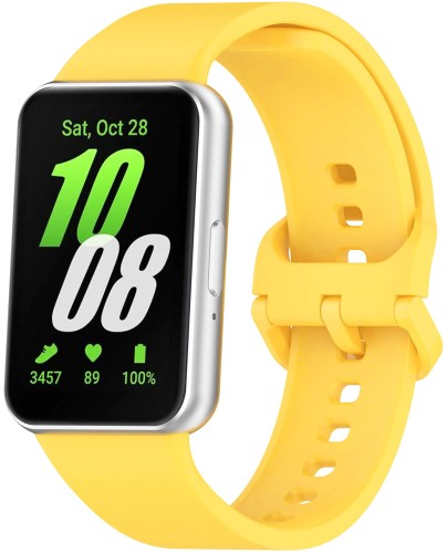 PASEK DO SAMSUNG GALAXY FIT 3 SM-R390 OPASKA SOLIDNE ZACZEPY - ŻÓŁTY