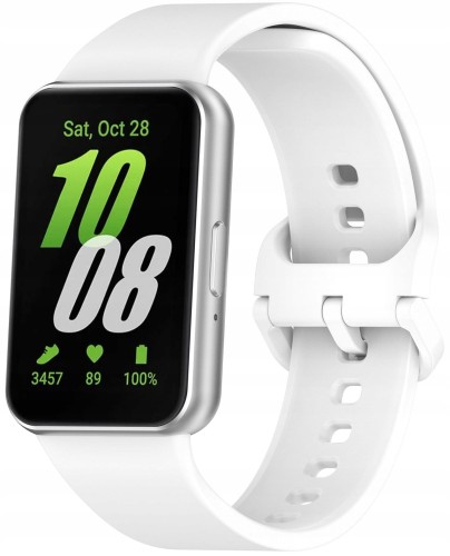 PASEK DO SAMSUNG GALAXY FIT 3 SM-R390 OPASKA SOLIDNE ZACZEPY - BIAŁY